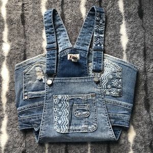 XS Denim Overall Shorts